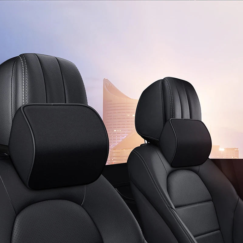 Car Neck Headrest Pillow Car Accessories Cushion Auto Seat Head Support Neck Protector Automobiles Seat Neck Rest Memory Cotton
