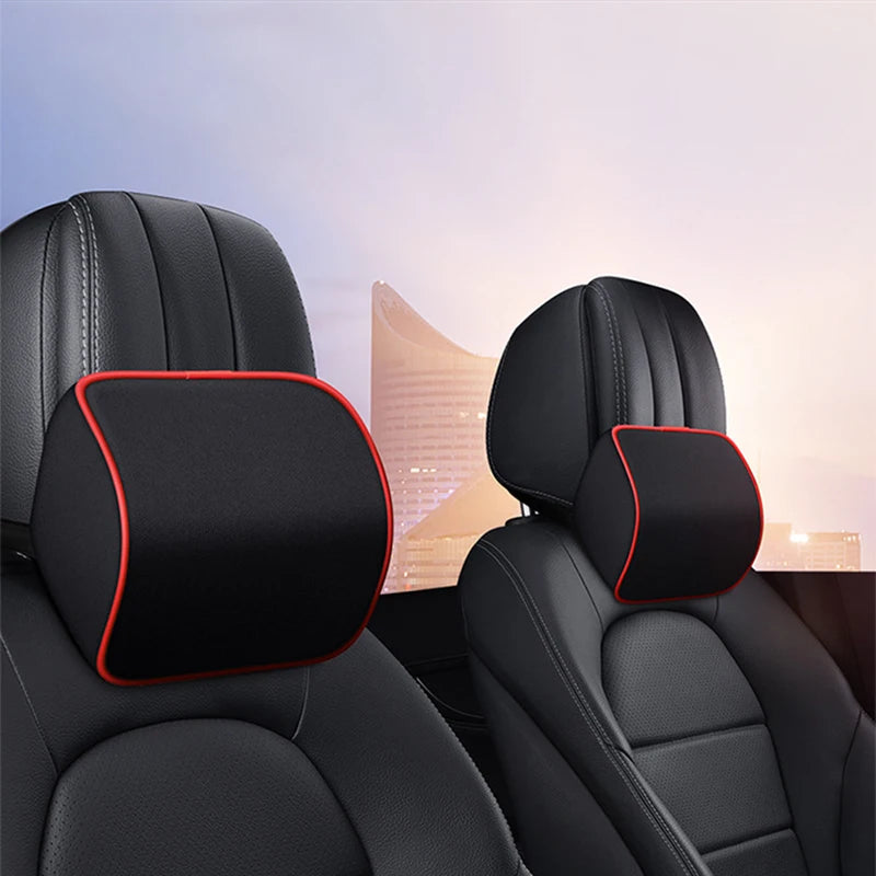 Car Neck Headrest Pillow Car Accessories Cushion Auto Seat Head Support Neck Protector Automobiles Seat Neck Rest Memory Cotton